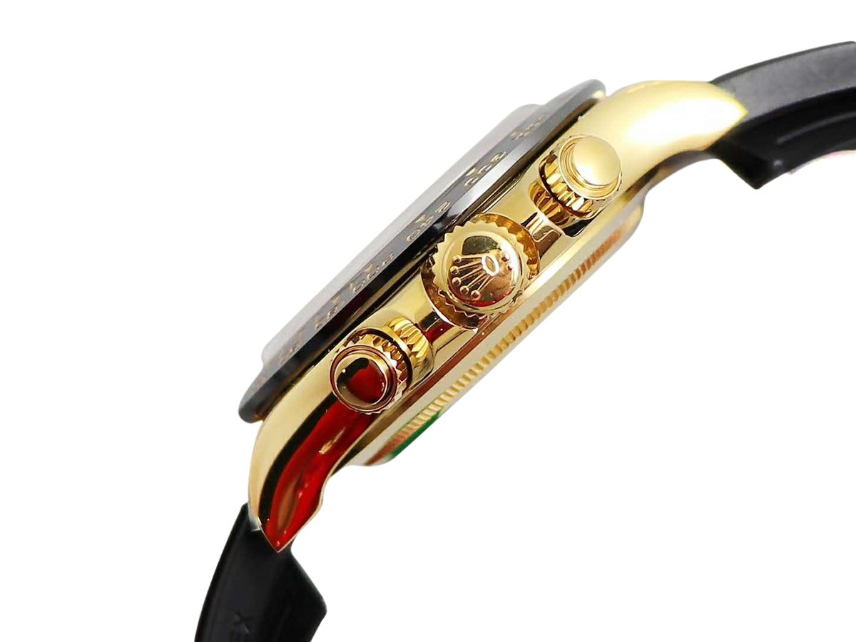 Daytona 116518LN Champagne and Black Dial in Yellow Gold