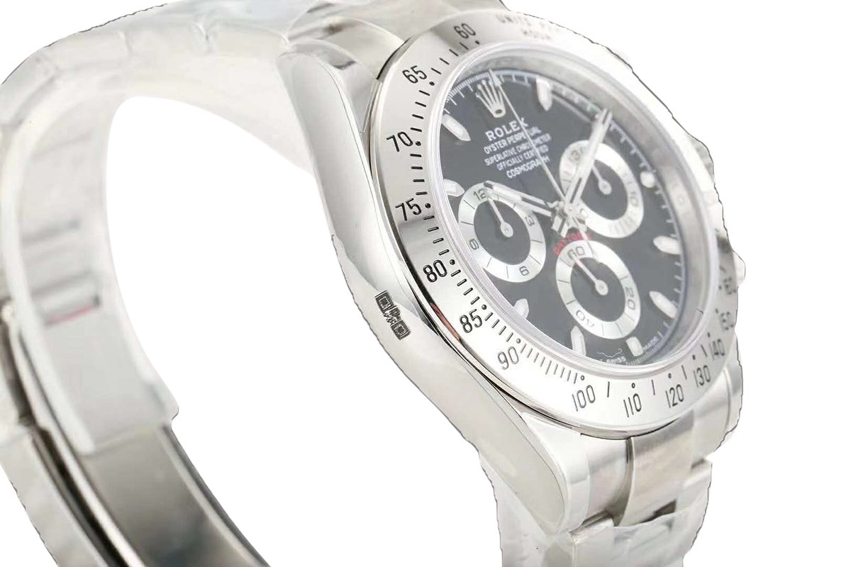 Daytona 116520 Black Dial in Steel