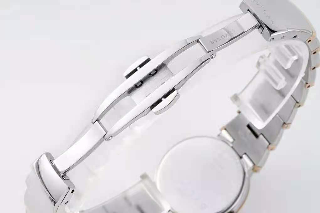 Lvcea Emerald Green Dial in Rose Gold/Steel with D1am0nd Bezel