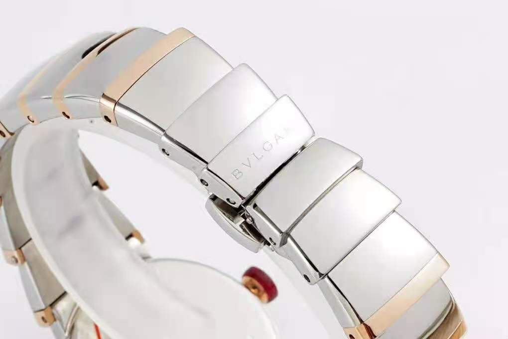 Lvcea Emerald Green Dial in Rose Gold/Steel with D1am0nd Bezel