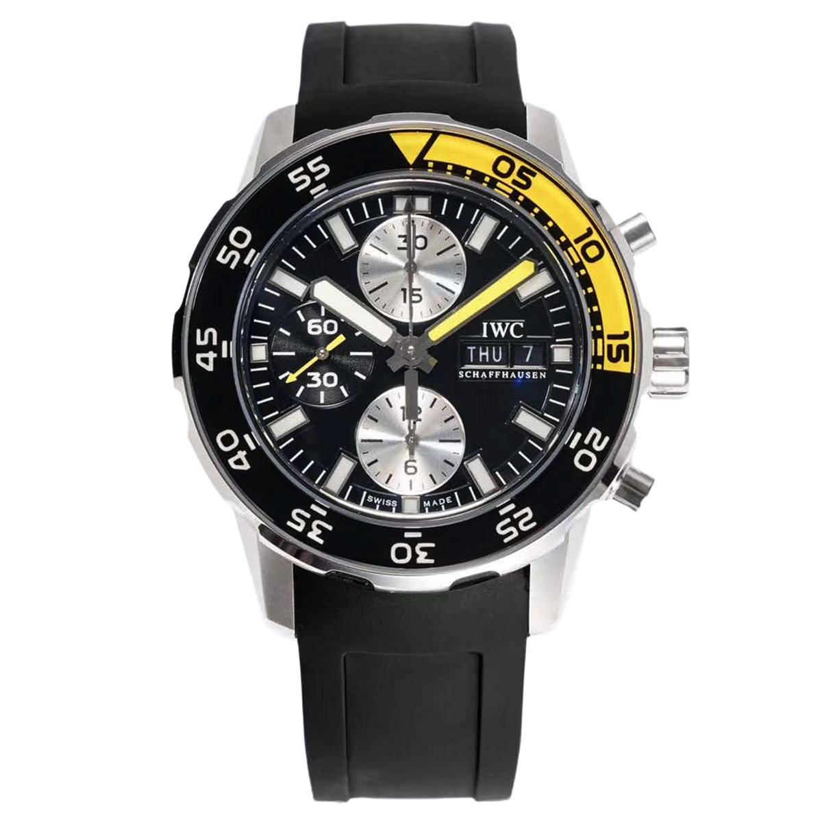Aquatimer Chronograph IW376702 Black Dial