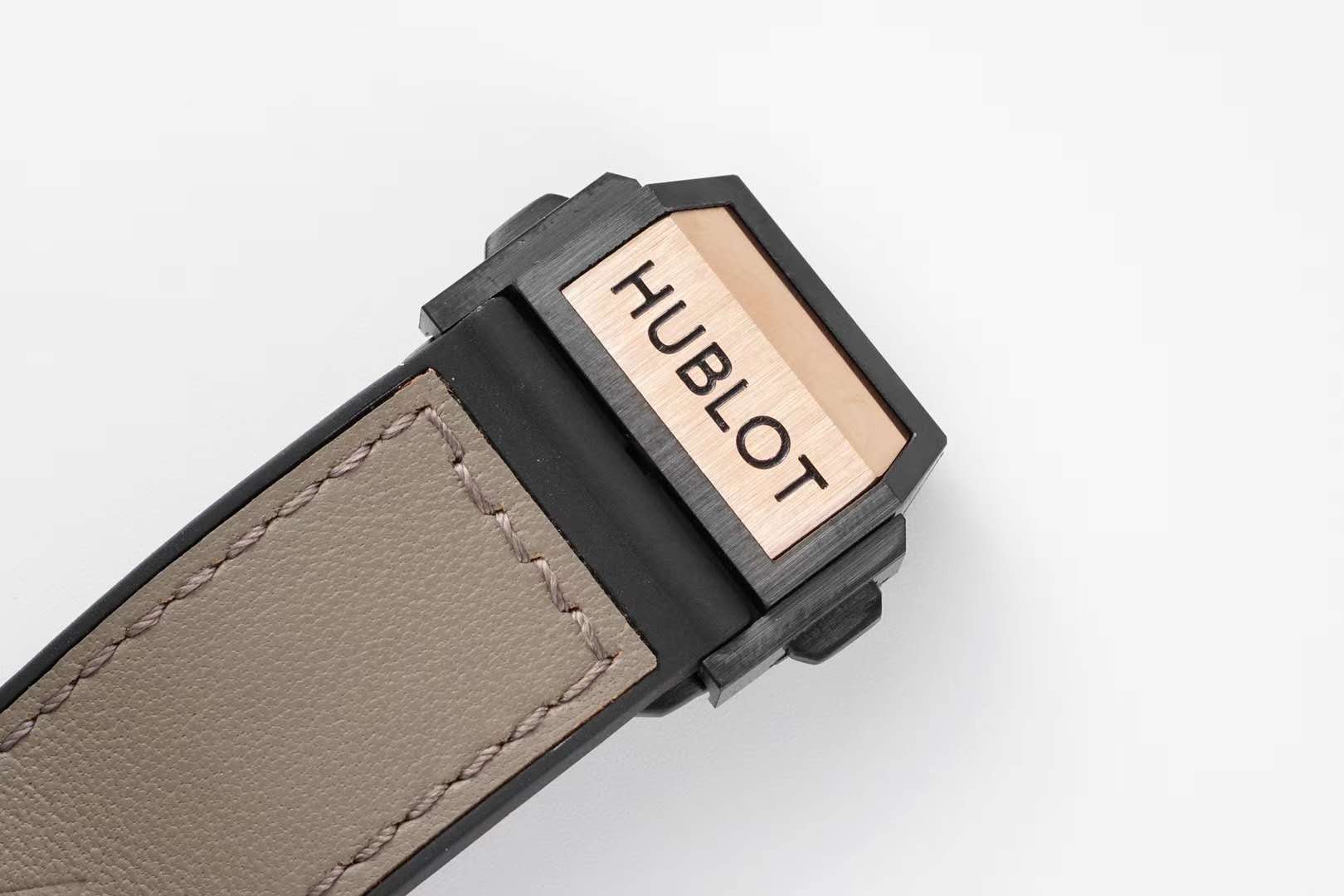 Big Bang Unico Sang Bleu in Rose Gold on Brown Leather Strap