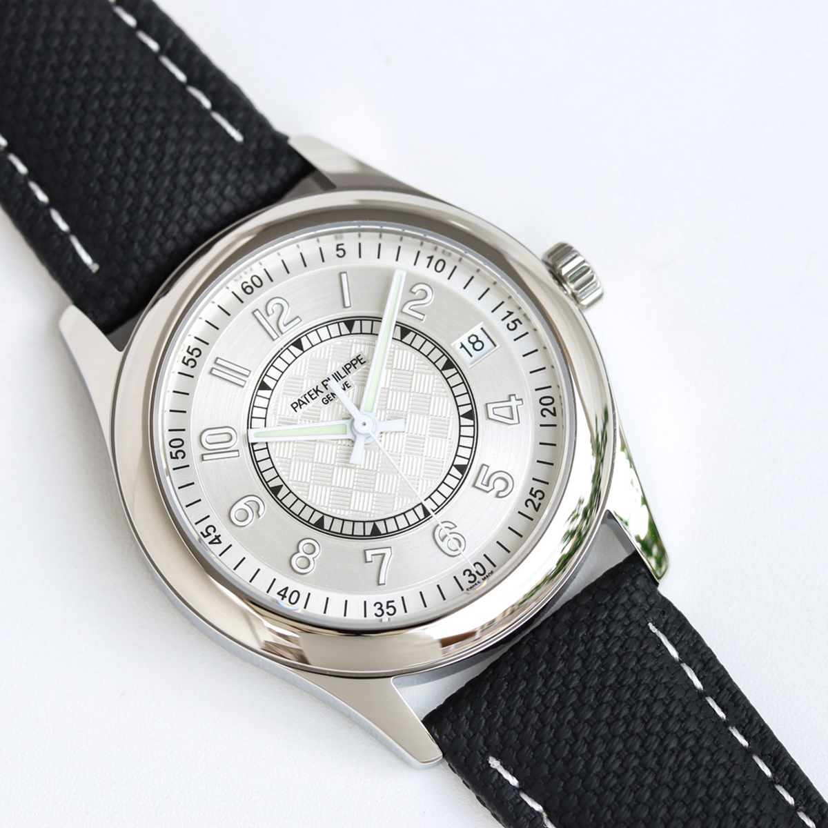 Calatrava 6007 White Dial in White Gold