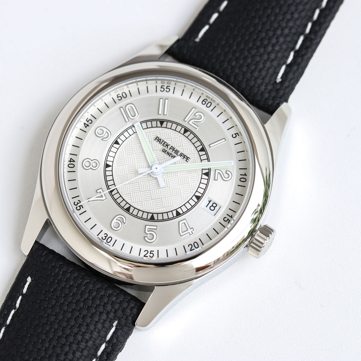 Calatrava 6007 White Dial in White Gold