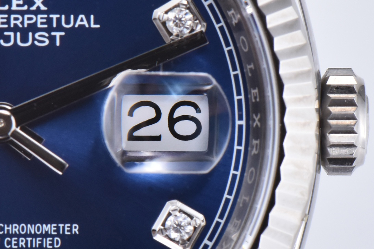 Datejust 36 126234 Bright Blue Dial with D1am0nd Marker in Steel in Jubilee Bracelet