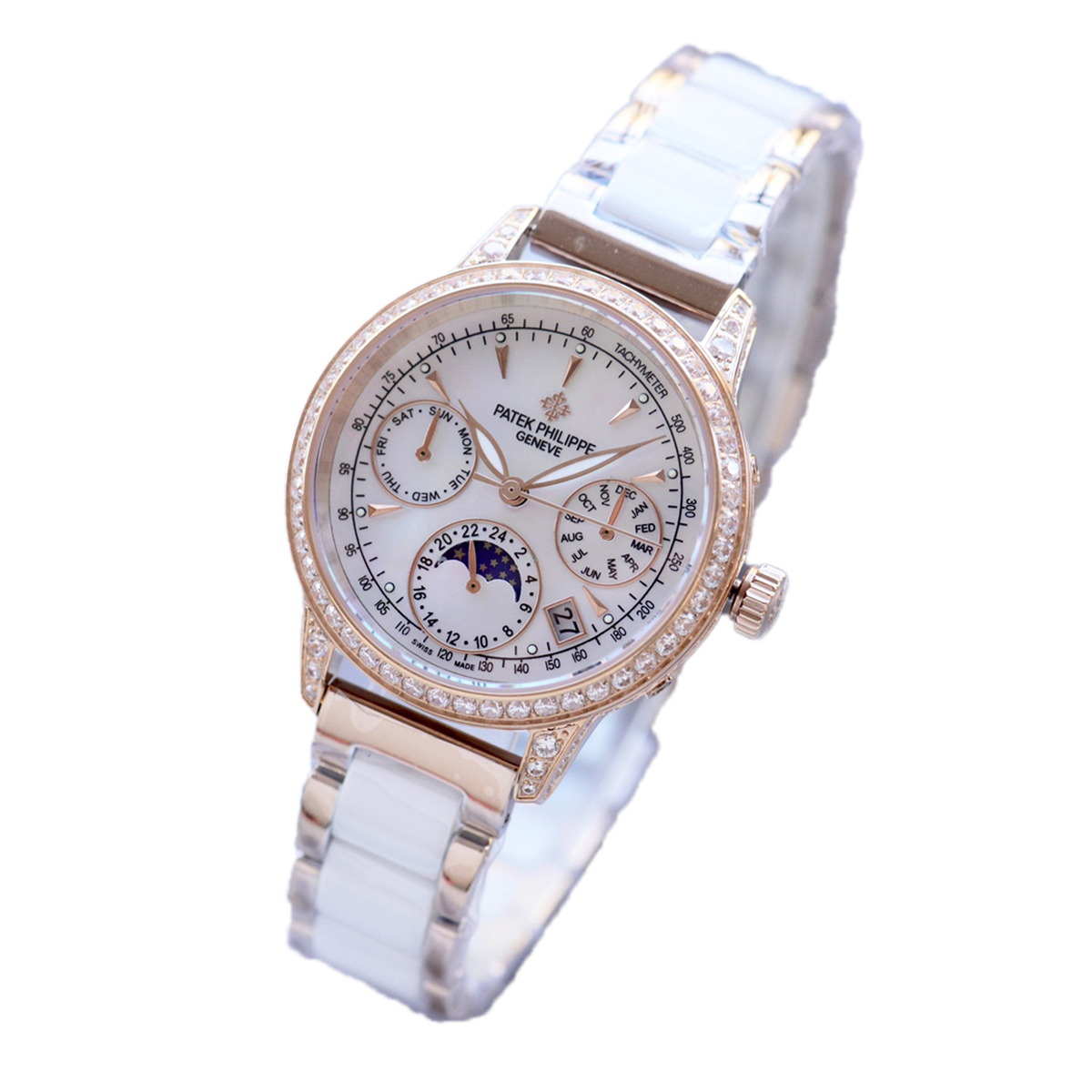 Grand Complications Ladies First Perpetual Calendar with D1am0nd Bezel in Rose Gold