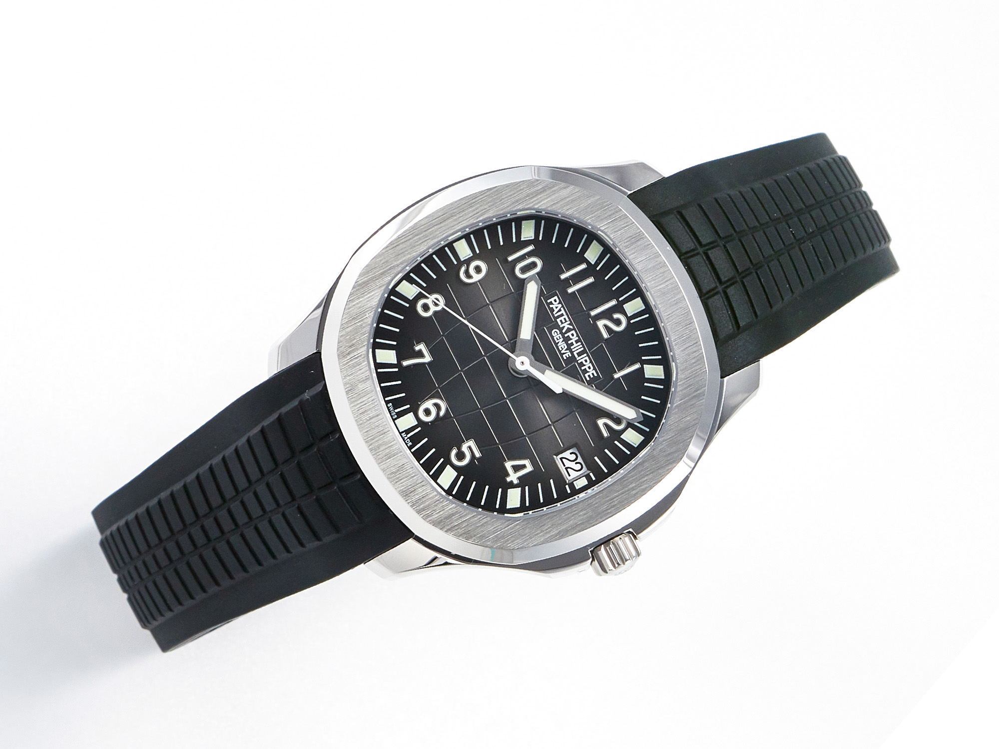 Aquanaut 5167 40mm SS 3KF 1:1 Best Edition Black Dial on Black Rubber Strap A330 S*per Clone V3
