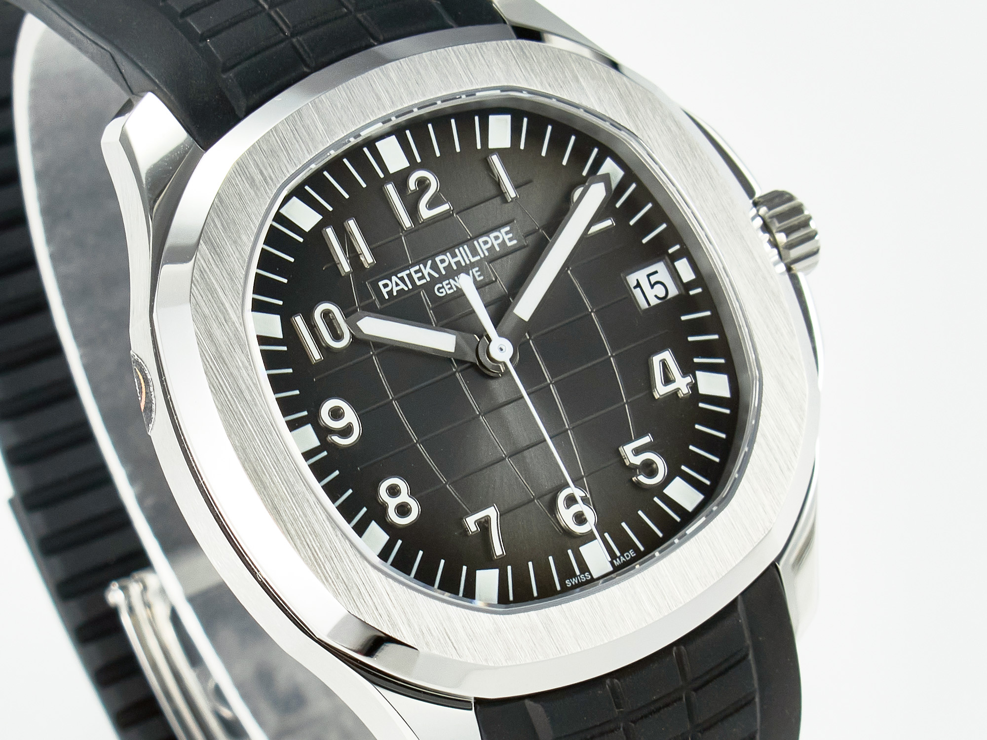 Aquanaut 5167A SS ZF 1:1 Best Edition Black Dial on Black Rubber Strap A324 S*per Clone（New clasp）