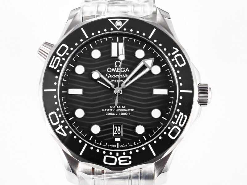 Seamaster Diver 300M VSF 1:1 Best Edition Black Ceramic Black Dial on SS Bracelet A8800 V2